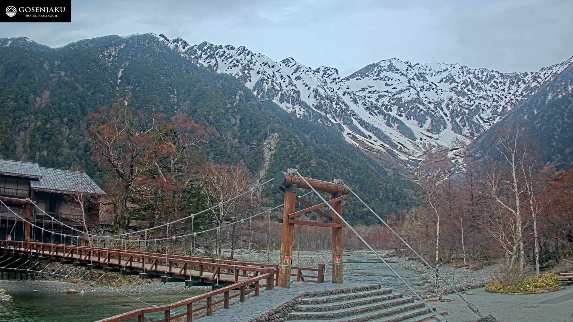 上高地河童橋 即時影像 - 2026-04-06 17:05