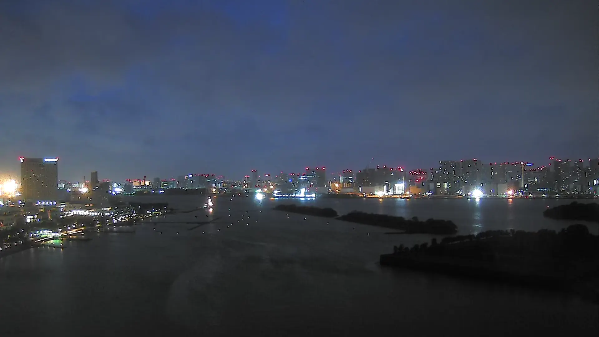 台場公園與東京灣 即時影像 - 2026-09-09 04:44
