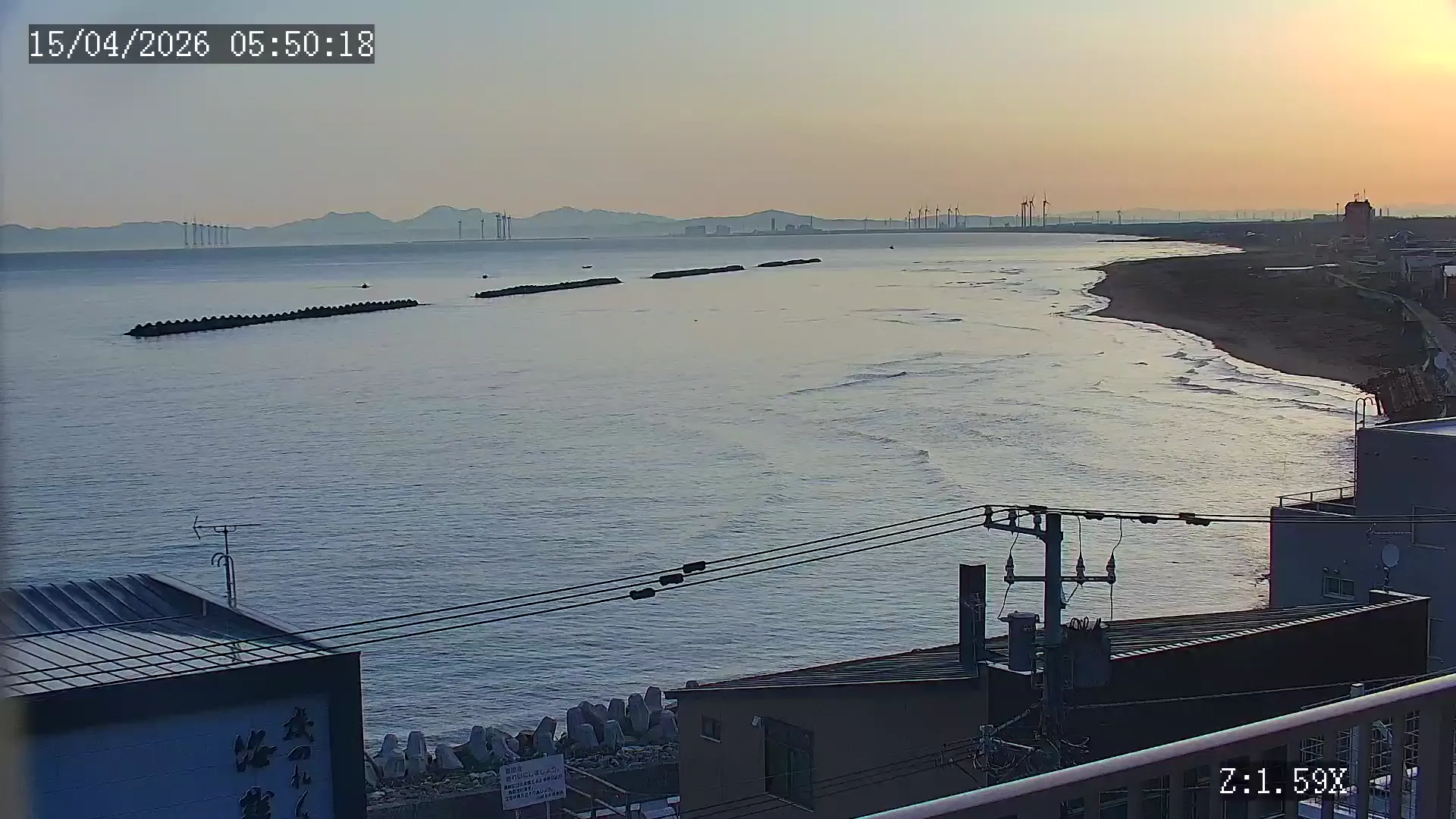 錢函海岸(北海道小樽) 即時影像 - 2026-04-15 05:50