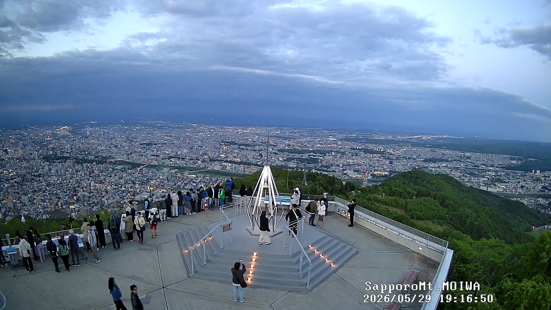 札幌藻岩山 即時影像 - 2026-05-29 19:17